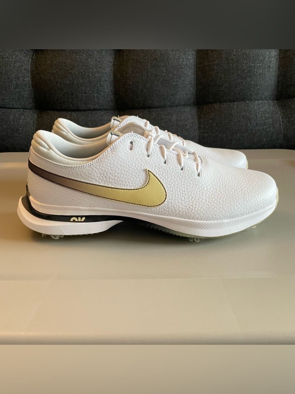 Nike Air Zoom Victory Tour 3 White Gold Leather NEW FQ3274 107